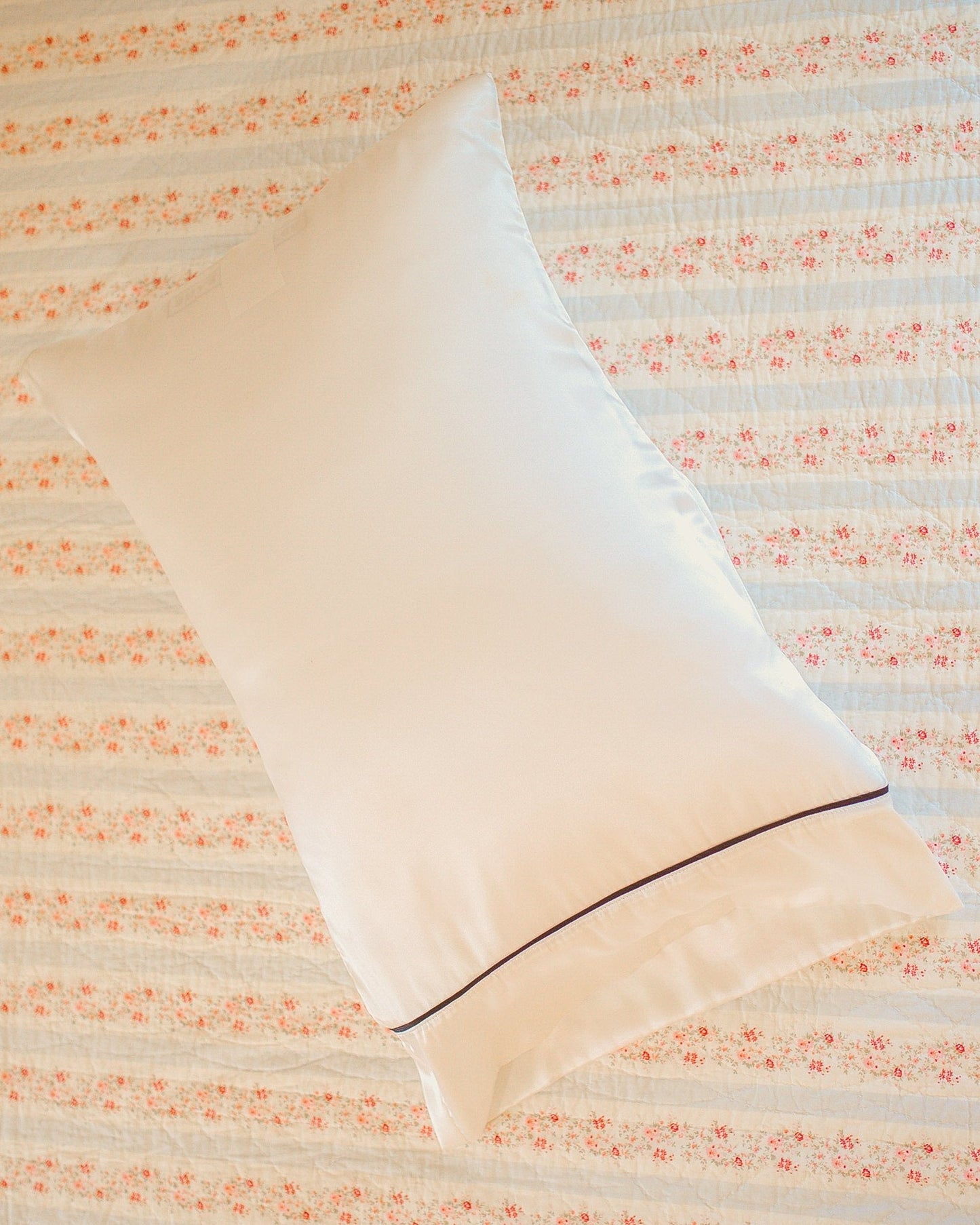 Clara Pillowcase - Classic Satin in Ivory